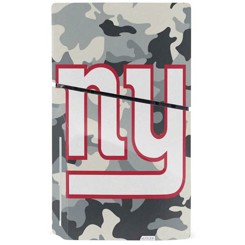 NFL New York Giants Camo PS5 Slim Disk Bundle Skin
