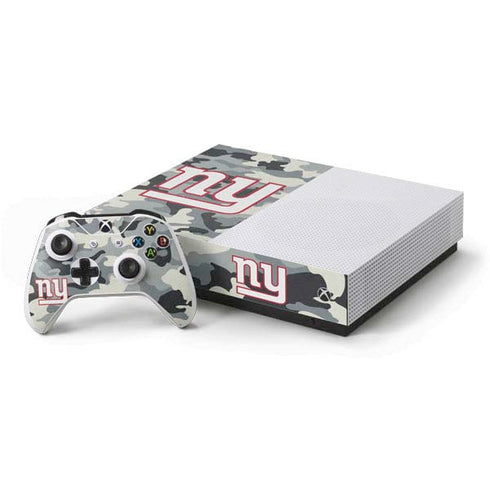 NFL New York Giants Camo Xbox One S All-Digital Edition Bundle Skin