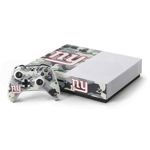 NFL New York Giants Camo Xbox One S Console and Controller Bundle Skin