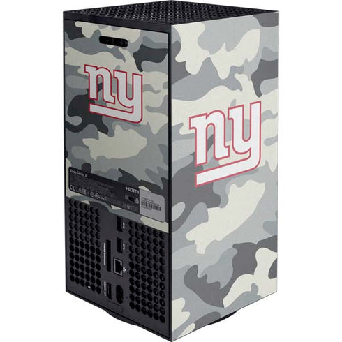 NFL New York Giants Camo Xbox Series X Console Skin