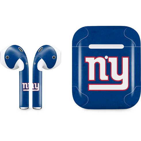 NFL New York Giants Distressed Apple AirPods 2 Skin