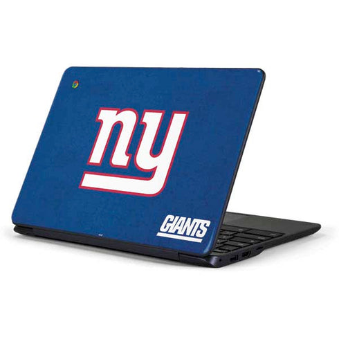 NFL New York Giants Distressed Samsung Chromebook Skin