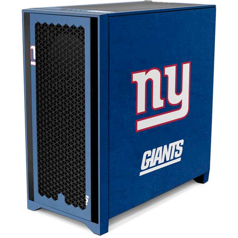 NFL New York Giants Distressed Corsair 4000D Tempered Glass Mid-Tower ATX Case Skin