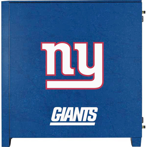 NFL New York Giants Distressed Corsair 4000D Tempered Glass Mid-Tower ATX Case Skin