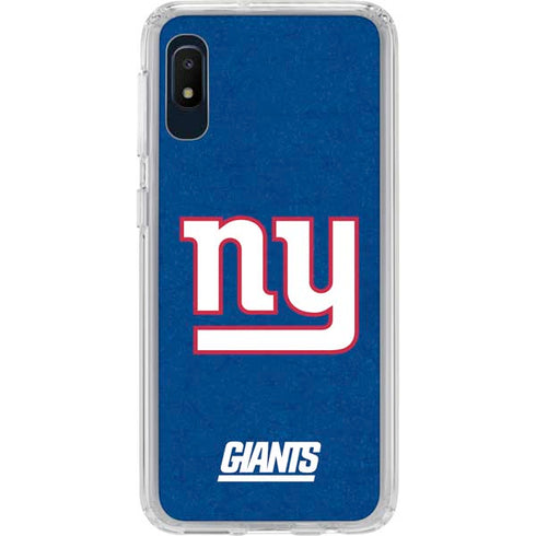 NFL New York Giants Distressed Galaxy A10e Clear Case