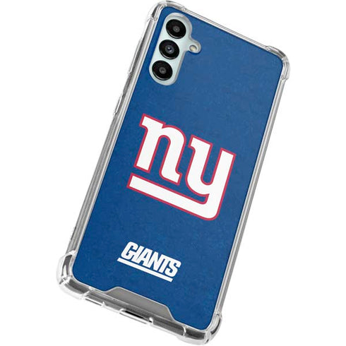 NFL New York Giants Distressed Galaxy A14 5G Clear Case