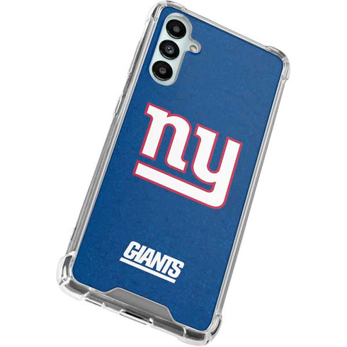 NFL New York Giants Distressed Galaxy A15 5G Clear Case