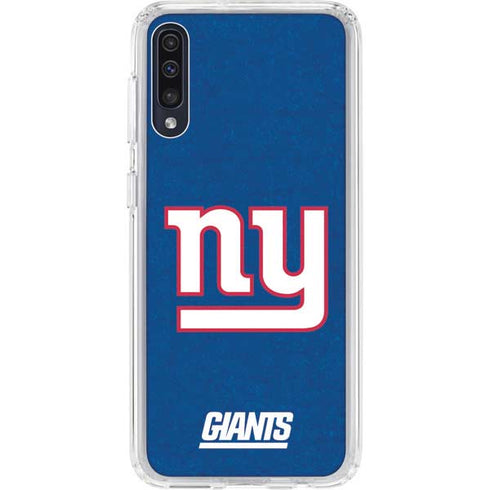 NFL New York Giants Distressed Galaxy A50 Clear Case