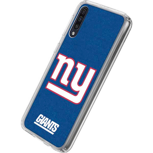 NFL New York Giants Distressed Galaxy A50 Clear Case