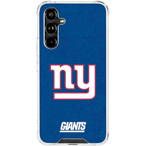 NFL New York Giants Distressed Galaxy A54 5G Clear Case