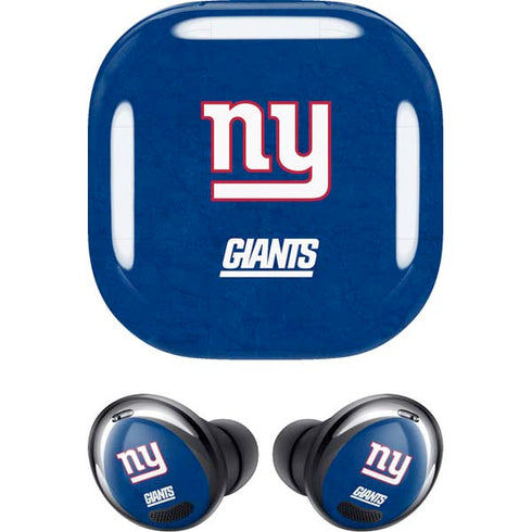 NFL New York Giants Distressed Galaxy Buds Pro Skin