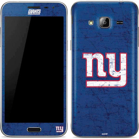 NFL New York Giants Distressed Galaxy J3 Skin