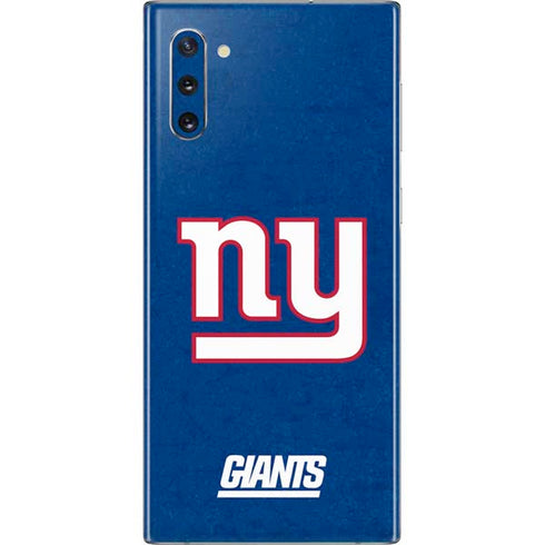NFL New York Giants Distressed Galaxy Note 10 Skin