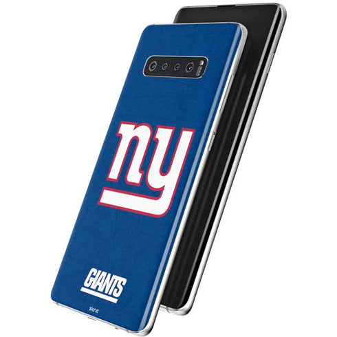 NFL New York Giants Distressed Galaxy S10 Plus Skin