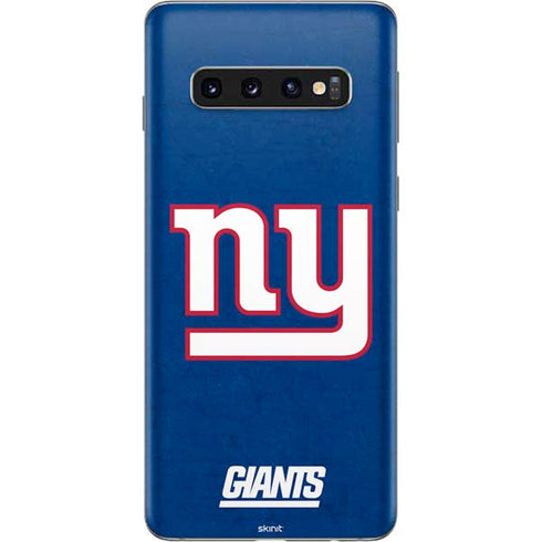NFL New York Giants Distressed Galaxy S10 Skin