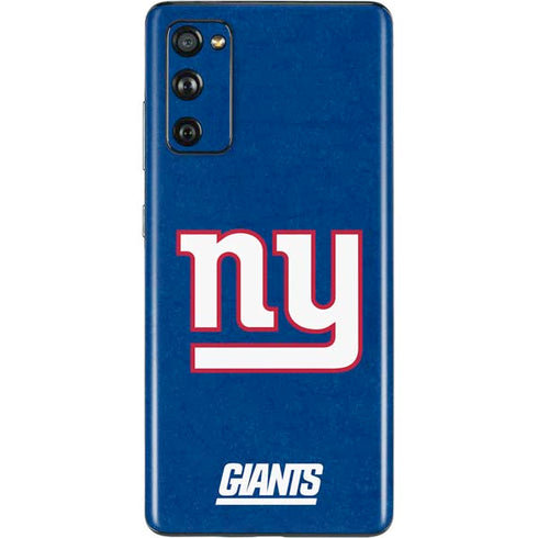 NFL New York Giants Distressed Galaxy S20 Fan Edition Skin