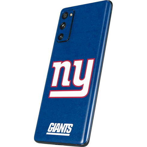 NFL New York Giants Distressed Galaxy S20 Fan Edition Skin
