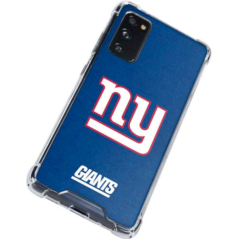 NFL New York Giants Distressed Galaxy S20 FE Clear Case