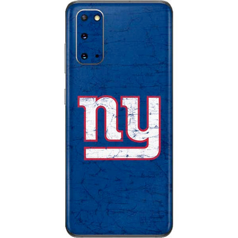 NFL New York Giants Distressed Galaxy S20 Skin