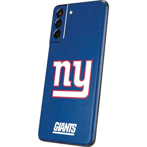 NFL New York Giants Distressed Galaxy S21 5G Skin