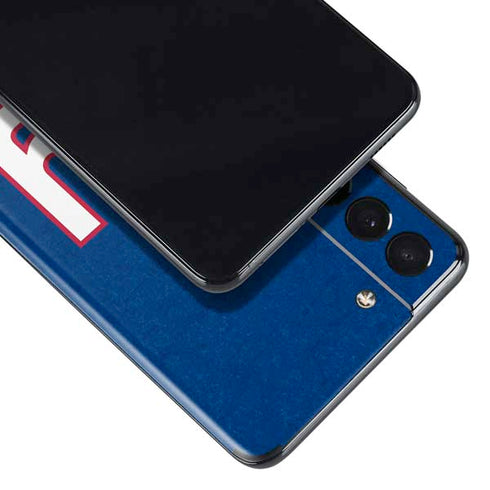 NFL New York Giants Distressed Galaxy S21 Plus 5G Skin