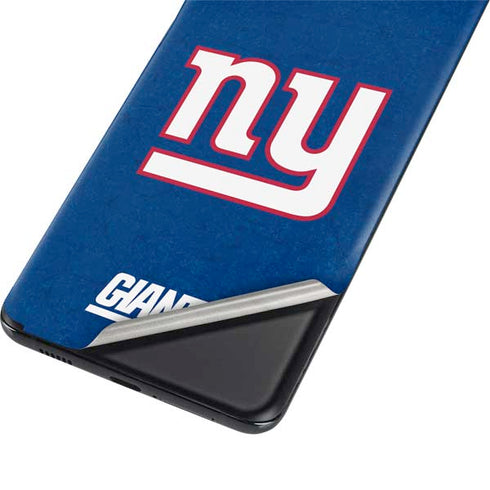 NFL New York Giants Distressed Galaxy S21 Plus 5G Skin