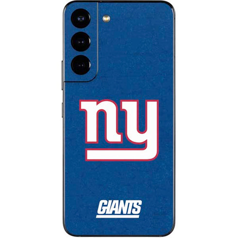 NFL New York Giants Distressed Galaxy S22 Skin