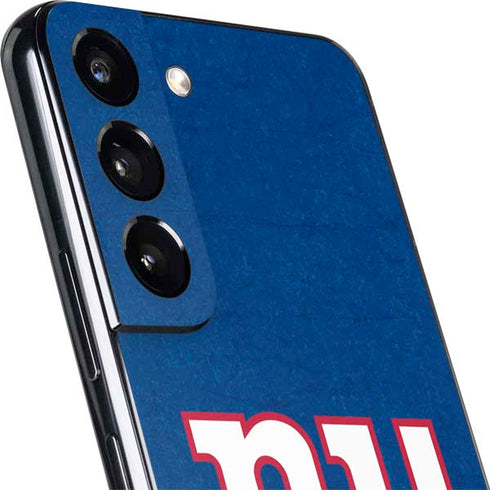 NFL New York Giants Distressed Galaxy S22 Skin