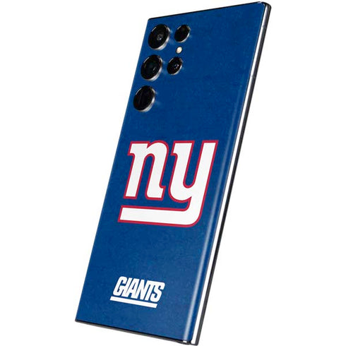 NFL New York Giants Distressed Galaxy S22 Ultra Skin