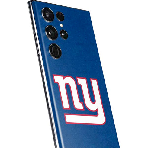 NFL New York Giants Distressed Galaxy S22 Ultra Skin