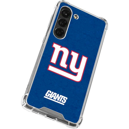 NFL New York Giants Distressed Galaxy S23 Clear Case