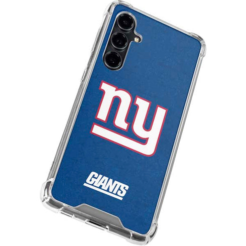 NFL New York Giants Distressed Galaxy S23 FE Clear Case