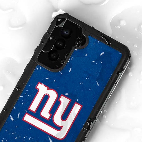 NFL New York Giants Distressed Galaxy S23 Plus Waterproof Case