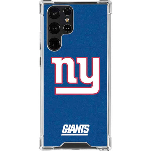 NFL New York Giants Distressed Galaxy S24 Ultra Clear Case