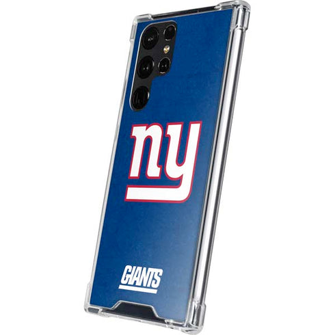 NFL New York Giants Distressed Galaxy S24 Ultra Clear Case