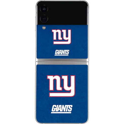 NFL New York Giants Distressed Galaxy Z Flip3 5G Skin