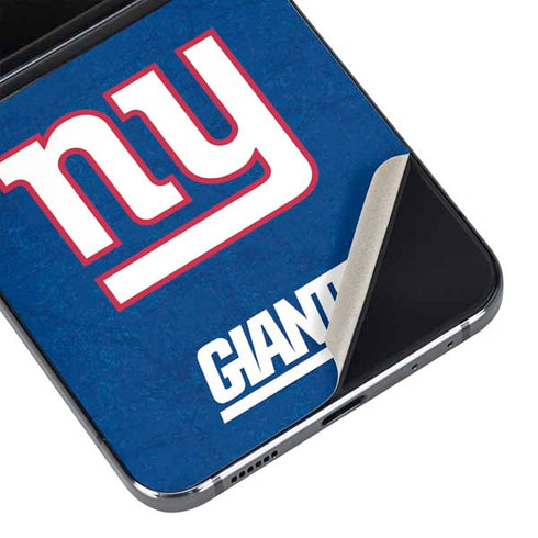 NFL New York Giants Distressed Galaxy Z Flip5 5G Skin