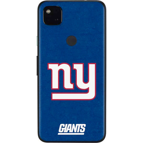 NFL New York Giants Distressed Google Pixel 4a Skin