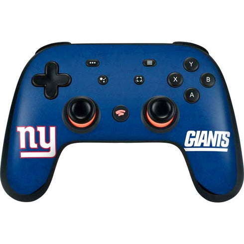 NFL New York Giants Distressed Google Stadia Controller Skin