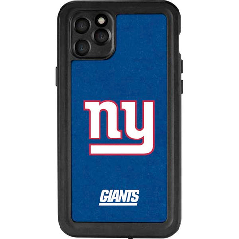 NFL New York Giants Distressed iPhone 11 Pro Max Waterproof Case