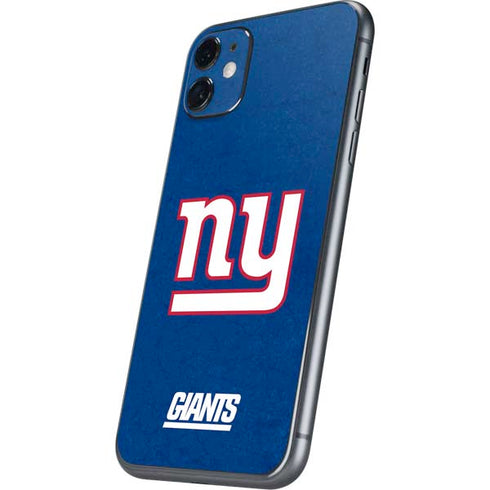 NFL New York Giants Distressed iPhone 11 Skin