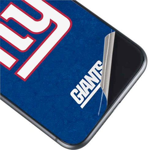 NFL New York Giants Distressed iPhone 11 Skin