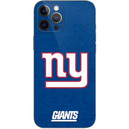 NFL New York Giants Distressed iPhone 12 Pro Max Skin