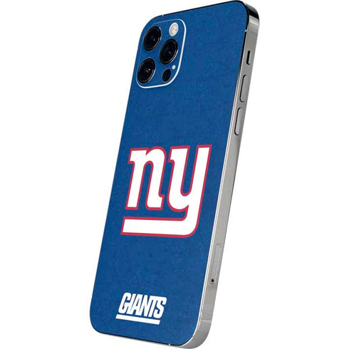 NFL New York Giants Distressed iPhone 12 Pro Max Skin