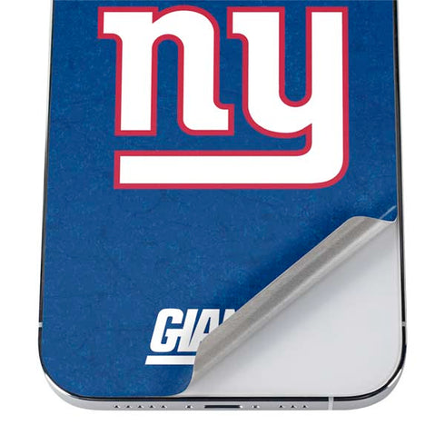 NFL New York Giants Distressed iPhone 12 Pro Max Skin