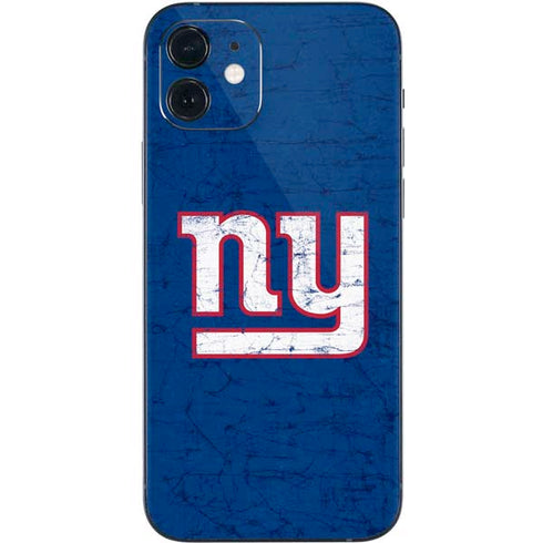 NFL New York Giants Distressed iPhone 12 Skin