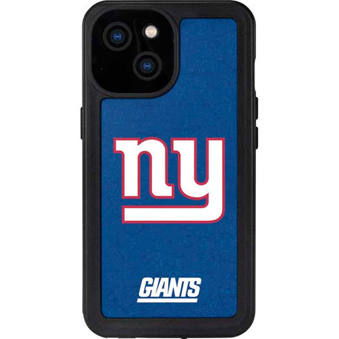 NFL New York Giants Distressed iPhone 13 Mini Waterproof Case