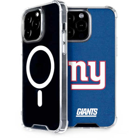 NFL New York Giants Distressed iPhone 13 Pro Max MagSafe Case