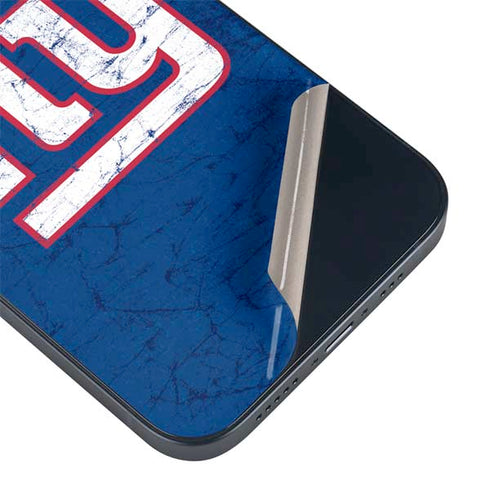 NFL New York Giants Distressed iPhone 15 Plus Skin