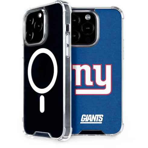 NFL New York Giants Distressed iPhone 14 Pro MagSafe Case